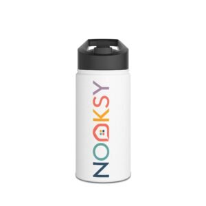 NOOKSY Rainbow Logo Stainless Steel Water Bottle — Insulated Travel Bottle