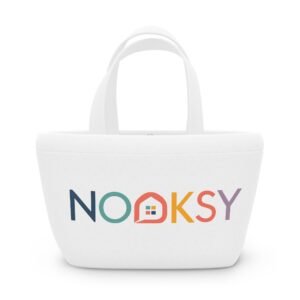 Nooksy Logo Lunch Bag — Colorful Insulated Tote for Work, School & Picnics