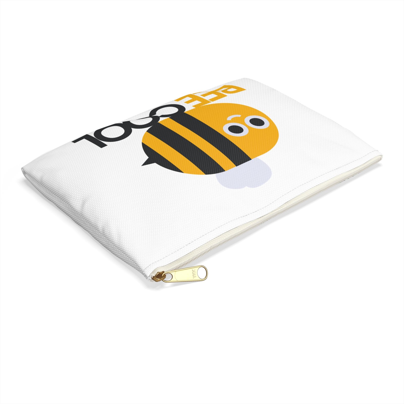 Cute Bee 'Bee Cool' Accessory Pouch, Fun Makeup Bag, Unique Gift for Beekeepers, School Supplies, Travel Organizer, Small Items Holder - Image 7
