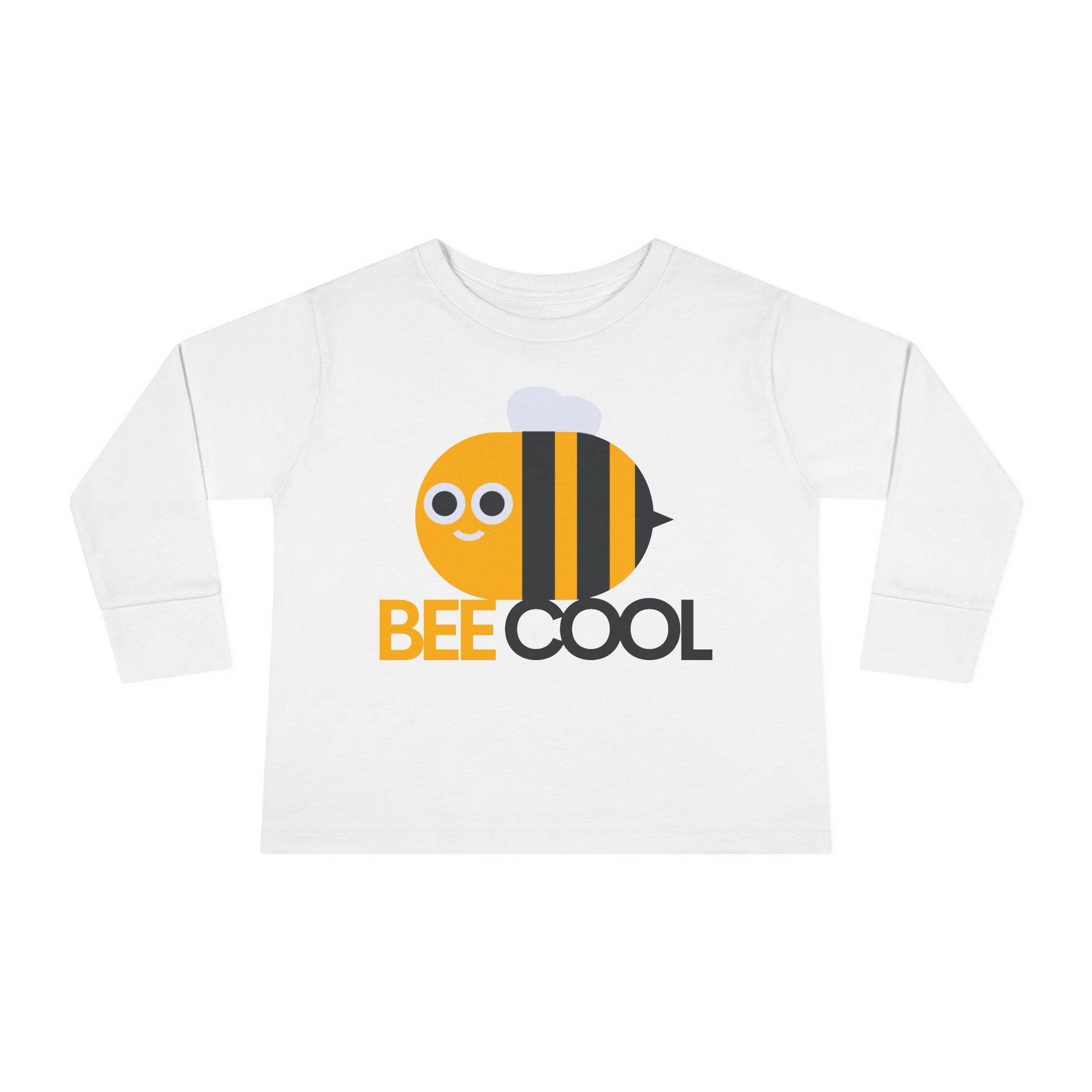 Bee Cool Toddler Long Sleeve Tee, Cute Toddler Tee, Kids Bee Shirt, Baby Shower Gift, Cool Kids Clothing - Image 2