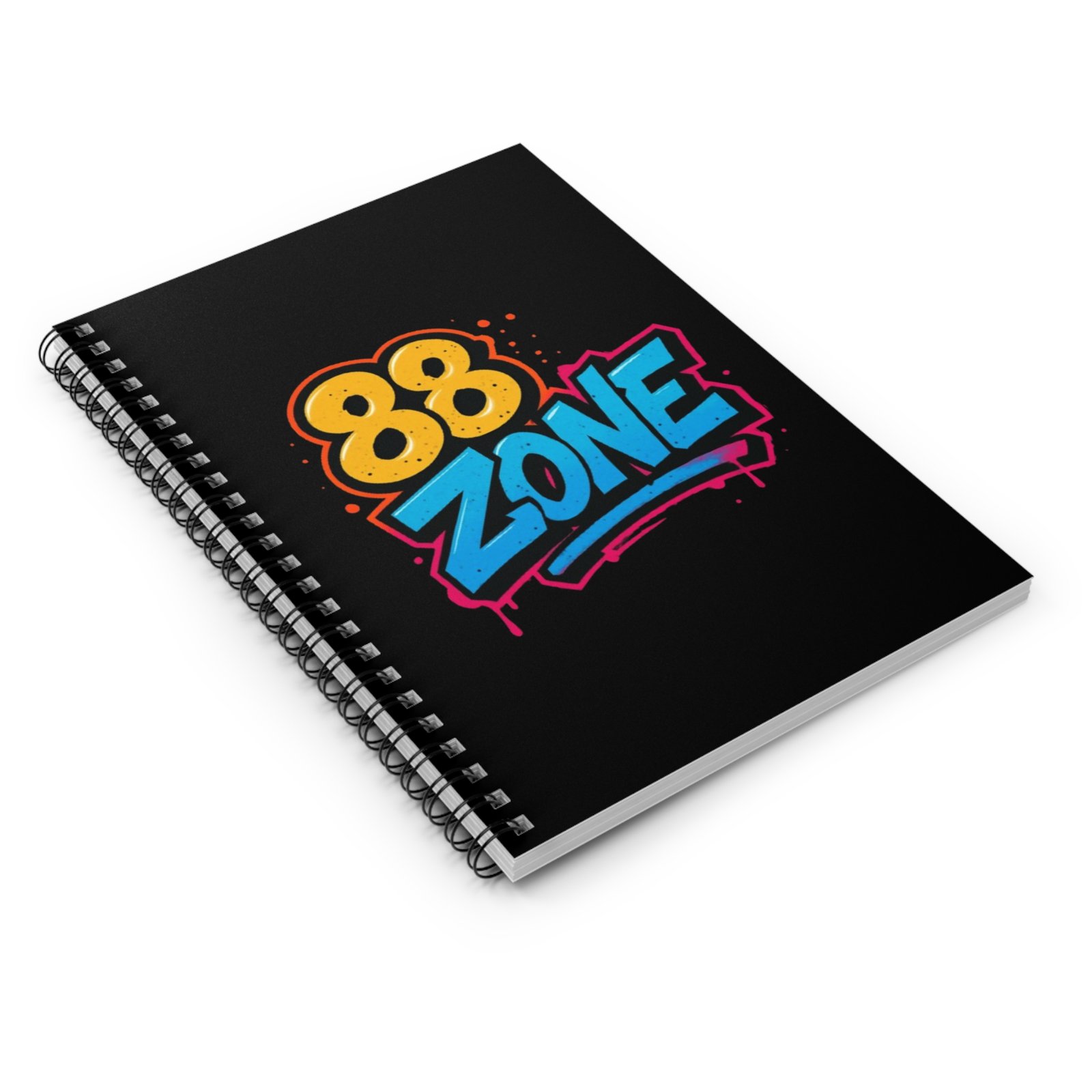 Graffiti Spiral Notebook - 88 Zone, Urban Journal, Teen Gift, School Supplies, Street Art Stationery - Image 3