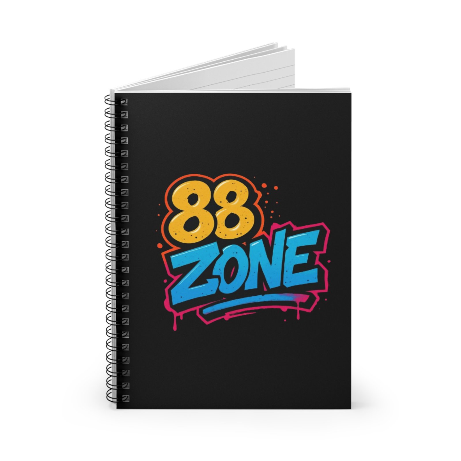 Graffiti Spiral Notebook - 88 Zone, Urban Journal, Teen Gift, School Supplies, Street Art Stationery - Image 2